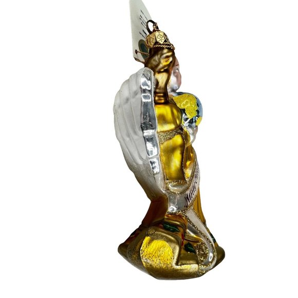 Kurt S Adler Polonaise Komozja Millennium Angel Ornament 2000 Glass Original Box - Picture 6 of 12